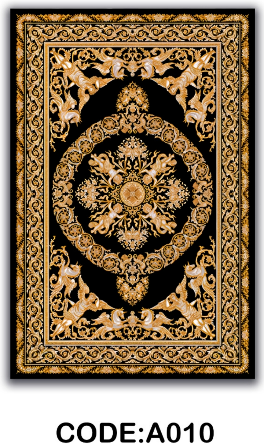 قیمت عالی زیربشقابی فرشینه آفتاب کد A010مخمل شانل ترک استپدار