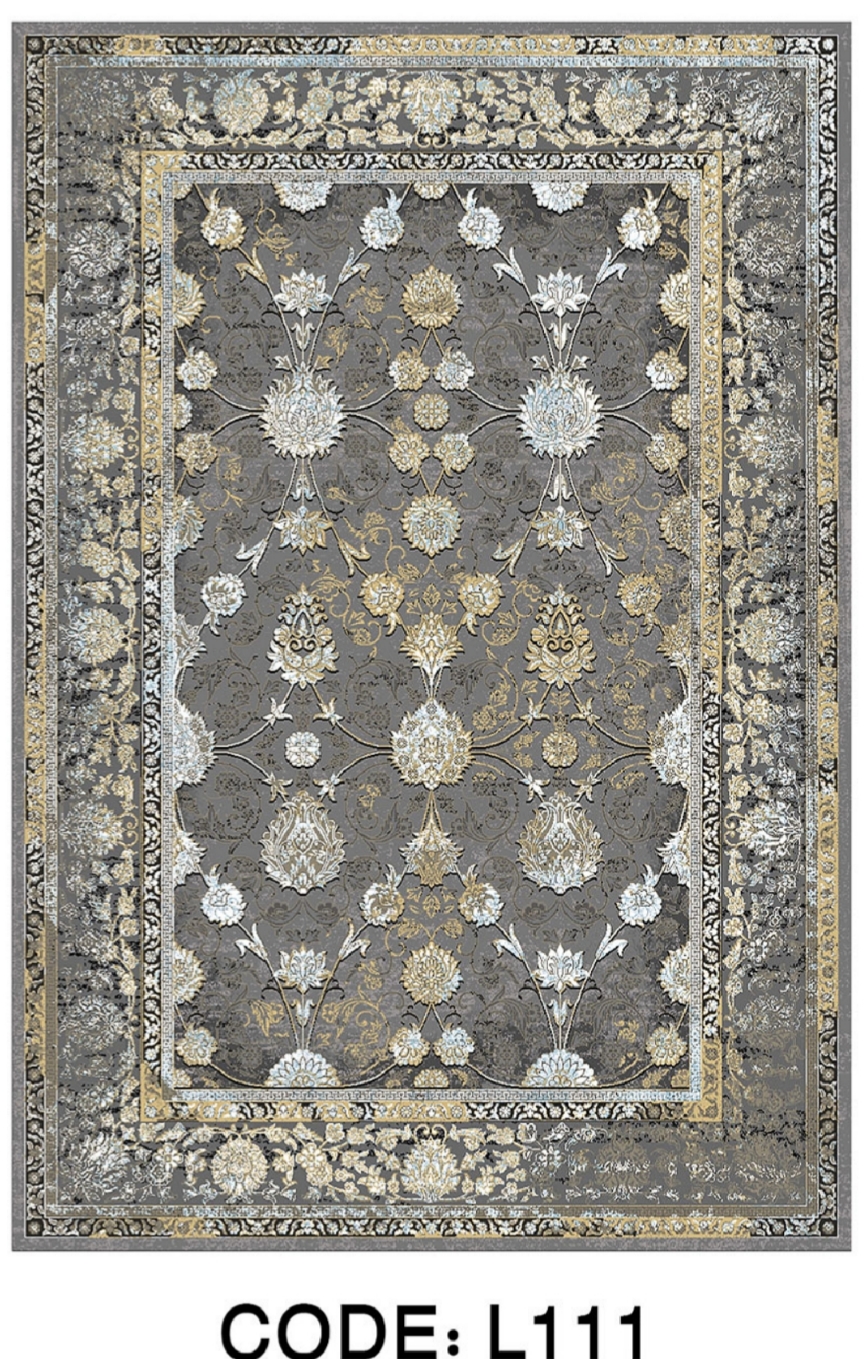 خرید ارزان فرشینه افشان فرشینه آفتاب کد L111مخمل شانل ترک استپدار