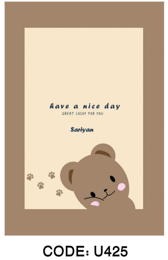 خرید ارزان فرشینه اتاق کودک فرشینه آفتاب کدU425مخمل شانل ترک استپدار