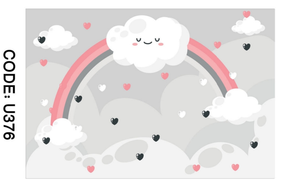 خرید ارزان فرشینه اتاق کودک فرشینه آفتاب کدU376مخمل شانل ترک استپدار