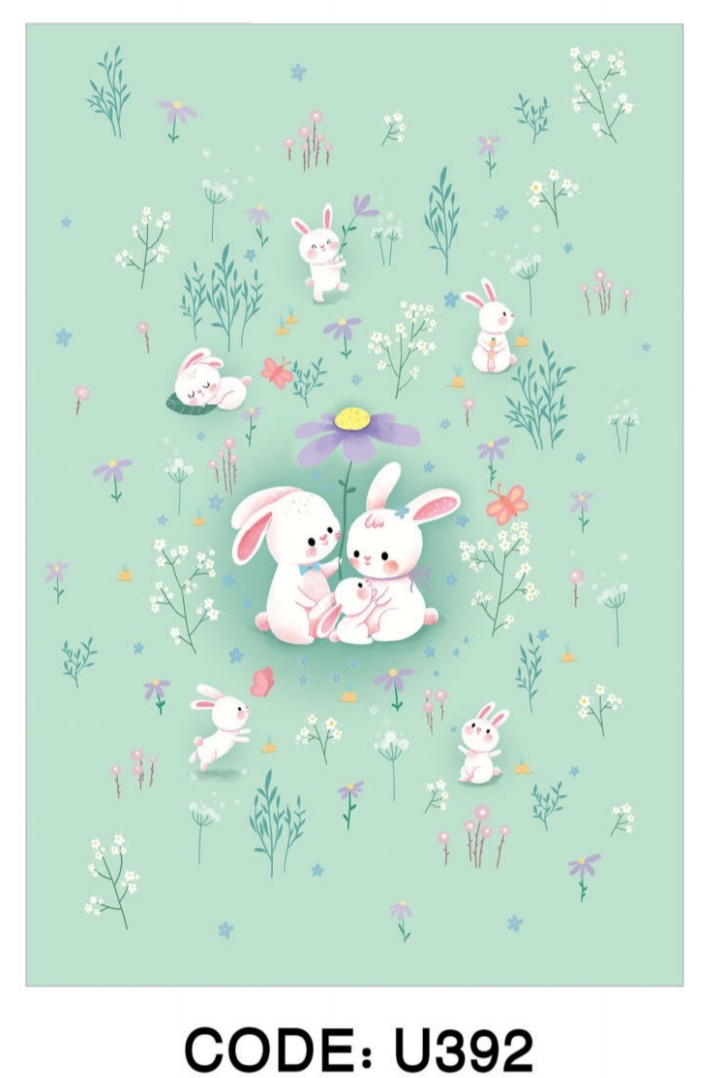 خرید ارزان فرشینه اتاق کودک فرشینه آفتاب کدU392مخمل شانل ترک استپدار