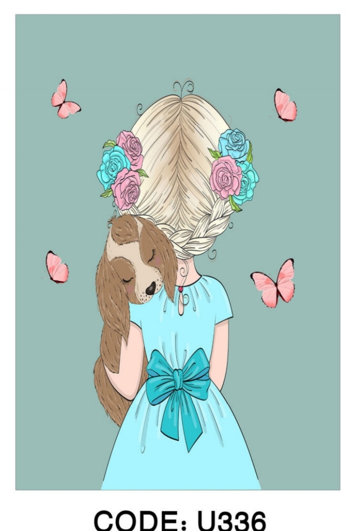 خرید ارزان فرشینه اتاق کودک فرشینه آفتاب کدU336مخمل شانل ترک استپدار