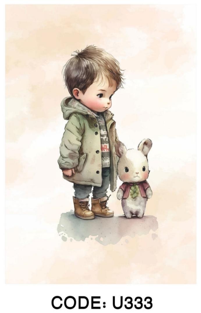 خرید ارزان فرشینه اتاق کودک فرشینه آفتاب کدU333مخمل شانل ترک استپدار