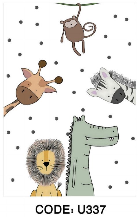 خرید ارزان فرشینه اتاق کودک فرشینه آفتاب کدU337مخمل شانل ترک استپدار