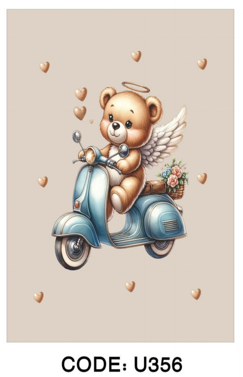 خرید ارزان فرشینه اتاق کودک فرشینه آفتاب کدU356مخمل شانل ترک استپدار