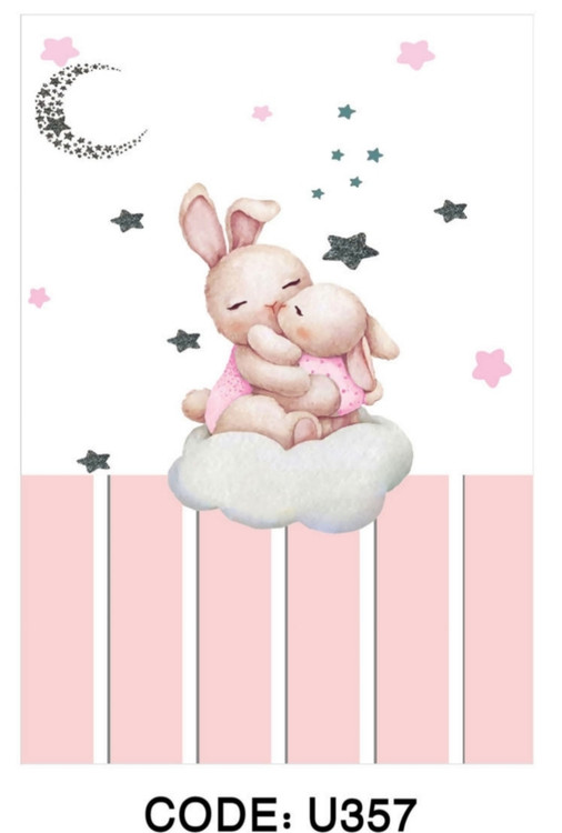 خرید ارزان فرشینه اتاق کودک فرشینه آفتاب کدU357مخمل شانل ترک استپدار