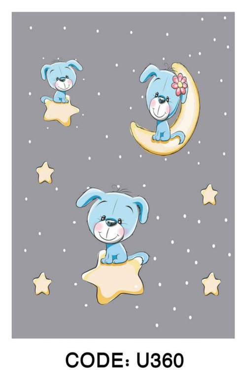 خرید ارزان فرشینه اتاق کودک فرشینه آفتاب کدU360مخمل شانل ترک استپدار