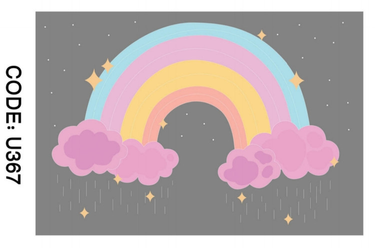 خرید ارزان فرشینه اتاق کودک فرشینه آفتاب کدU367مخمل شانل ترک استپدار