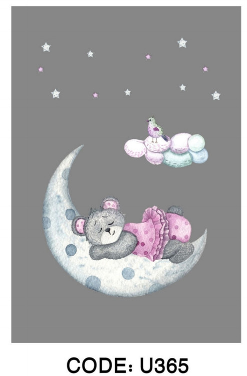 خرید ارزان فرشینه اتاق کودک فرشینه آفتاب کدU365مخمل شانل ترک استپدار