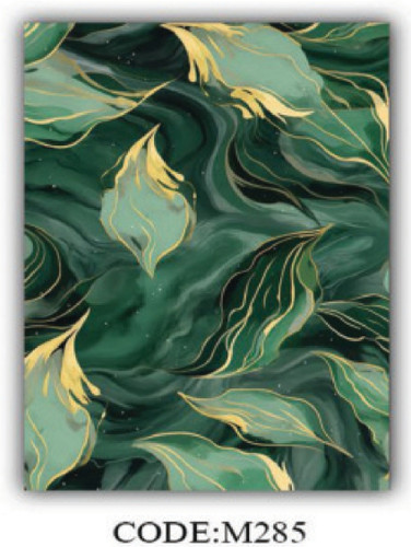 خرید ارزان فرشینه فانتزی سبز فرشینه آفتاب کدM285مخمل شانل ترک استپدار