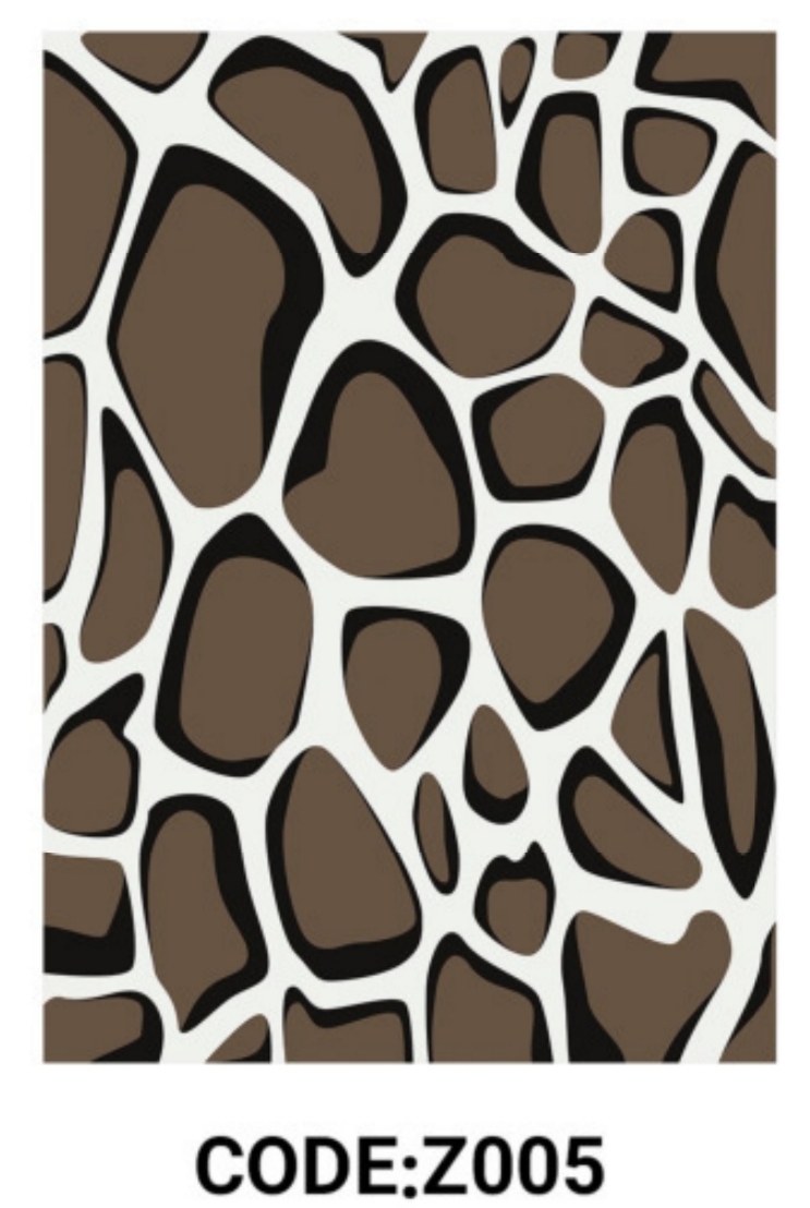 خرید ارزان فرشینه طرح پوست فرشینه آفتاب کدZ005مخمل شانل ترک استپدار