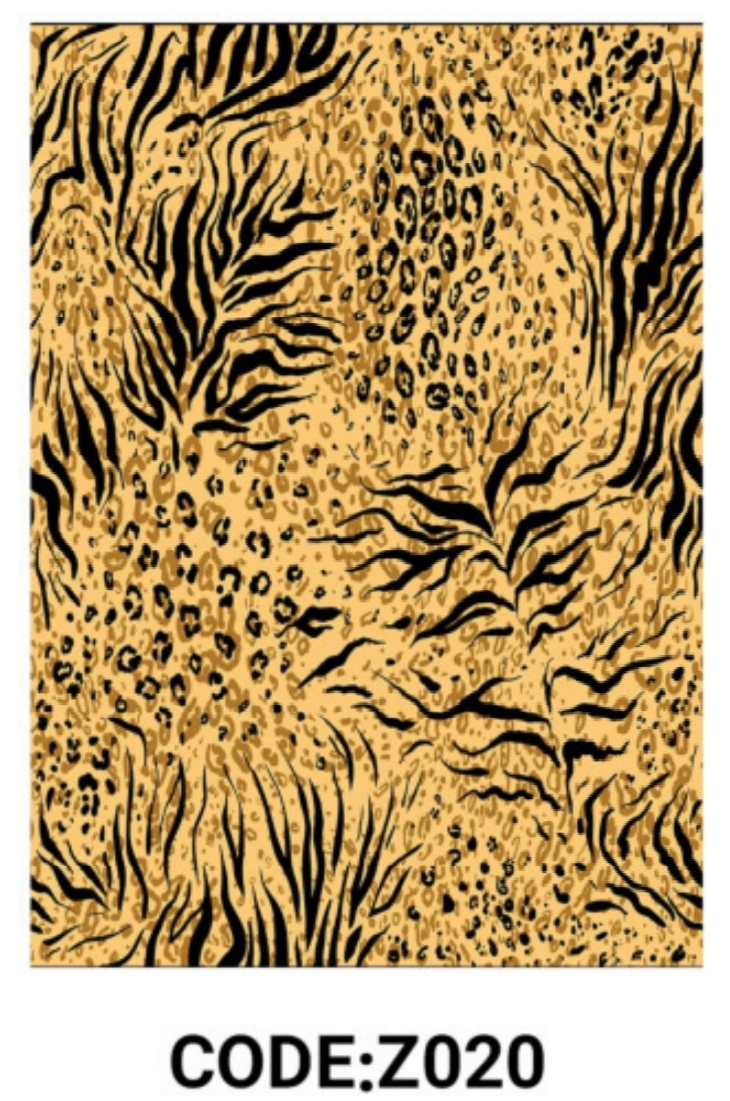 خرید ارزان فرشینه طرح پوست فرشینه آفتاب کدZ020مخمل شانل ترک استپدار