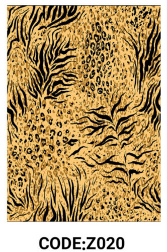 خرید ارزان فرشینه طرح پوست فرشینه آفتاب کدZ020مخمل شانل ترک استپدار