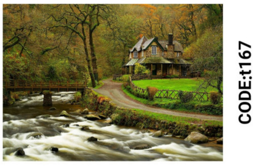 خرید ارزان فرشینه تابلوفرش فرشینه آفتاب کدT167مخمل شانل ترک استپدار