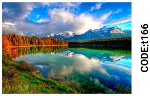 خرید ارزان فرشینه تابلوفرش فرشینه آفتاب کدT166مخمل شانل ترک استپدار