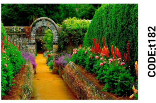 خرید ارزان فرشینه تابلوفرش فرشینه آفتاب کدT182مخمل شانل ترک استپدار