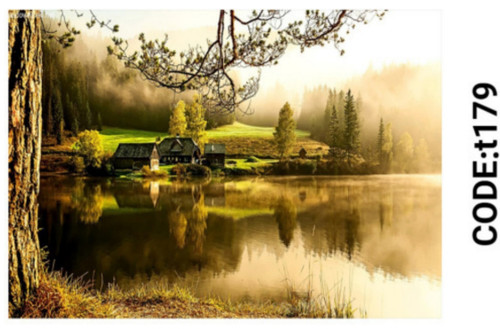 خرید ارزان فرشینه تابلوفرش فرشینه آفتاب کدT179مخمل شانل ترک استپدار