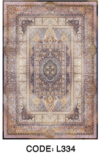 خرید ارزان فرشینه خشتی فرشینه آفتاب کد L334مخمل شانل ترک استپدار