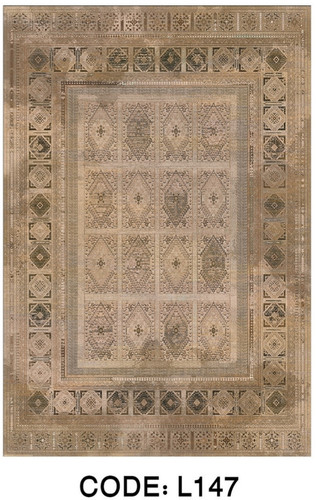 خرید ارزان فرشینه خشتی فرشینه آفتاب کد L147مخمل شانل ترک استپدار