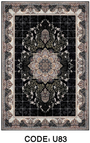 خرید ارزان فرشینه خشتی فرشینه آفتاب کد U83مخمل شانل ترک استپدار