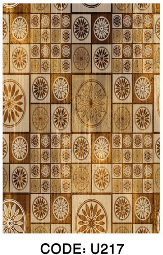 خرید ارزان فرشینه خشتی فرشینه آفتاب کد U217مخمل شانل ترک استپدار