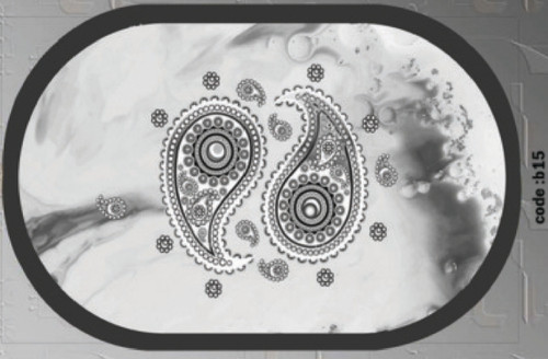 خرید ارزان فرشینه بیضی فرشینه آفتاب کدB15مخمل شانل ترک استپدار