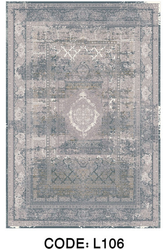 خرید ارزان فرشینه خشتی فرشینه آفتاب کد L106مخمل شانل ترک استپدار