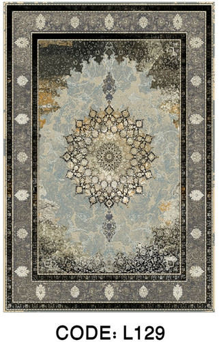 خرید ارزان فرشینه سنتی وینتیج فرشینه آفتاب کد L129مخمل شانل ترک استپدار