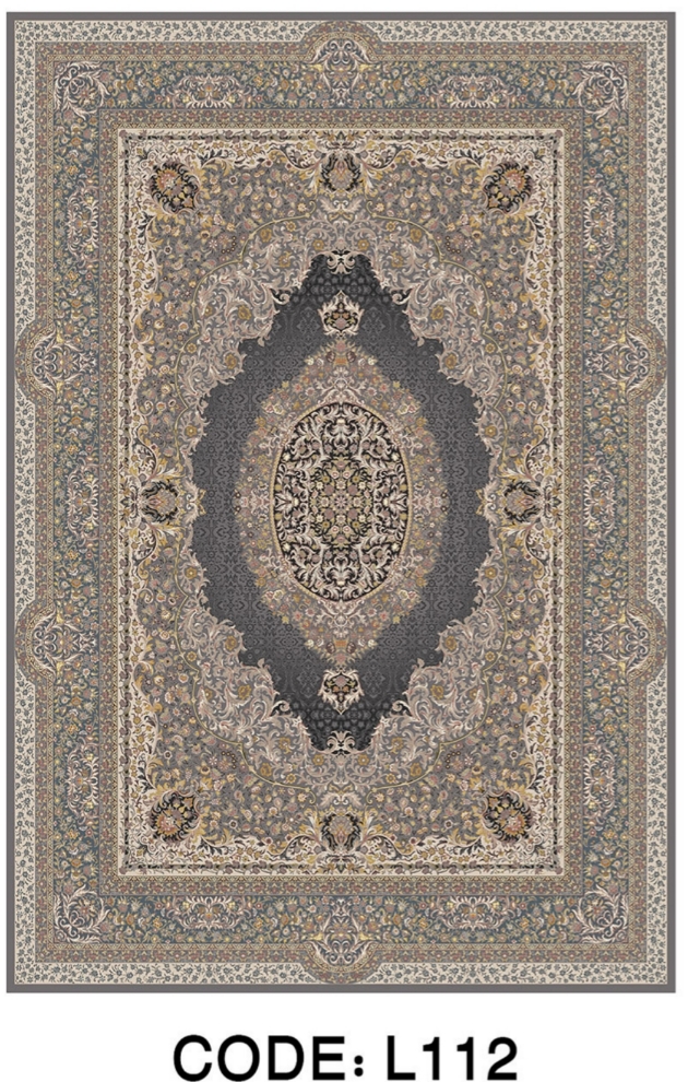 خرید ارزان فرشینه سنتی فرشینه آفتاب کد L112مخمل شانل ترک استپدار