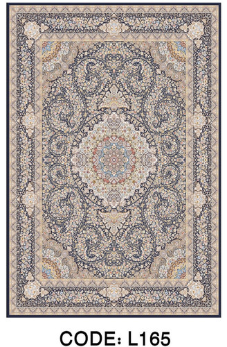 خرید ارزان فرشینه سنتی فرشینه آفتاب کد L165مخمل شانل ترک استپدار