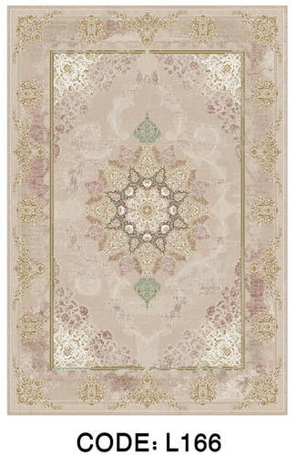 خرید ارزان فرشینه سنتی فرشینه آفتاب کد L166مخمل شانل ترک استپدار