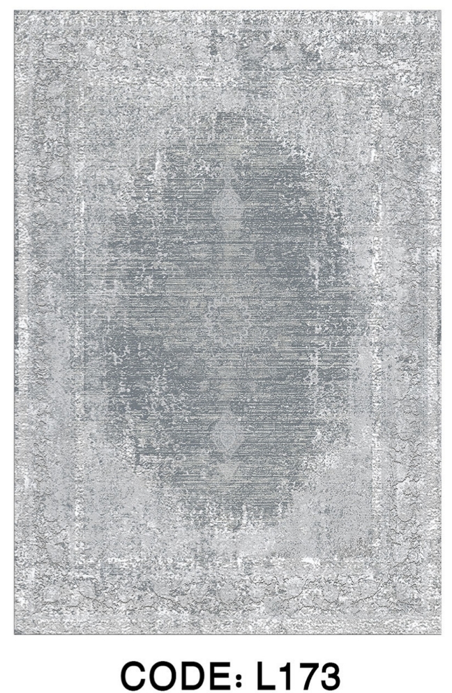 خرید ارزان فرشینه سنتی وینتیج فرشینه آفتاب کد L173مخمل شانل ترک استپدار