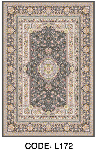 خرید ارزان فرشینه سنتی فرشینه آفتاب کد L172مخمل شانل ترک استپدار