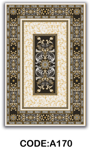 خرید ارزان فرشینه ورساچه فرشینه آفتاب کد A170مخمل شانل ترک استپدار