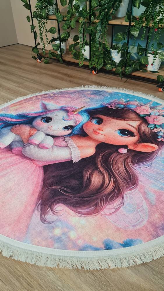 خرید بصرفه فرشینه اتاق کودک فرشینه آفتاب کدU430مخمل شانل ترک استپدار