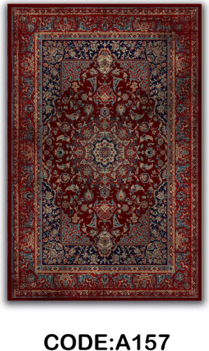 خرید ارزان فرشینه لاکی فرشینه آفتاب کد A157مخمل شانل ترک استپدار