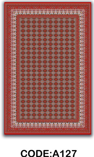 خرید ارزان فرشینه لاکی فرشینه آفتاب کد A127مخمل شانل ترک استپدار