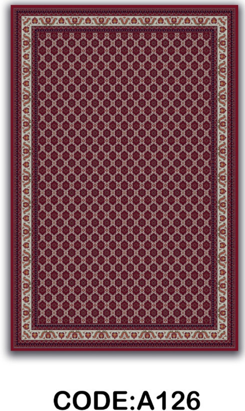خرید ارزان فرشینه لاکی فرشینه آفتاب کد A126مخمل شانل ترک استپدار