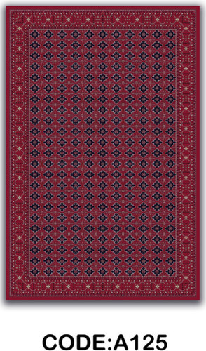 خرید ارزان فرشینه لاکی فرشینه آفتاب کد A125مخمل شانل ترک استپدار