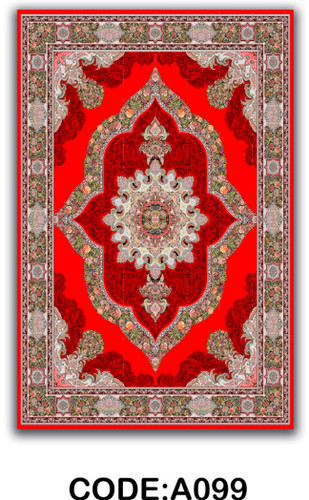 خرید ارزان فرشینه لاکی فرشینه آفتاب کد A099مخمل شانل ترک استپدار