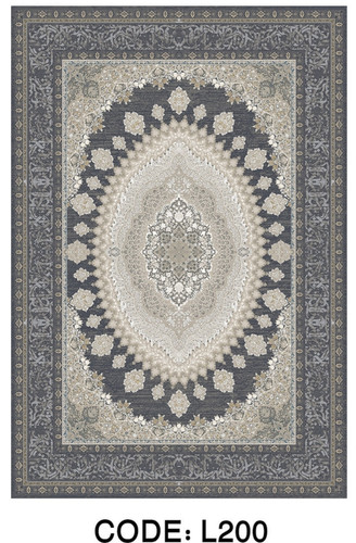 فرشینه سنتی فرشینه آفتاب کد L200مخمل شانل ترک استپدار