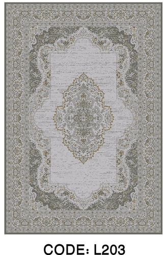 خرید ارزان فرشینه سنتی وینتیج فرشینه آفتاب کد L203مخمل شانل ترک استپدار