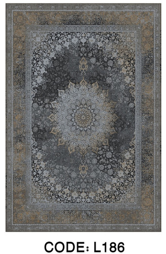 خرید ارزان فرشینه سنتی وینتیج فرشینه آفتاب کد L186مخمل شانل ترک استپدار