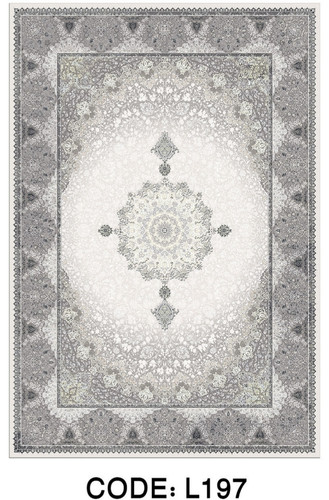 خرید ارزان فرشینه سنتی فرشینه آفتاب کد L197مخمل شانل ترک استپدار