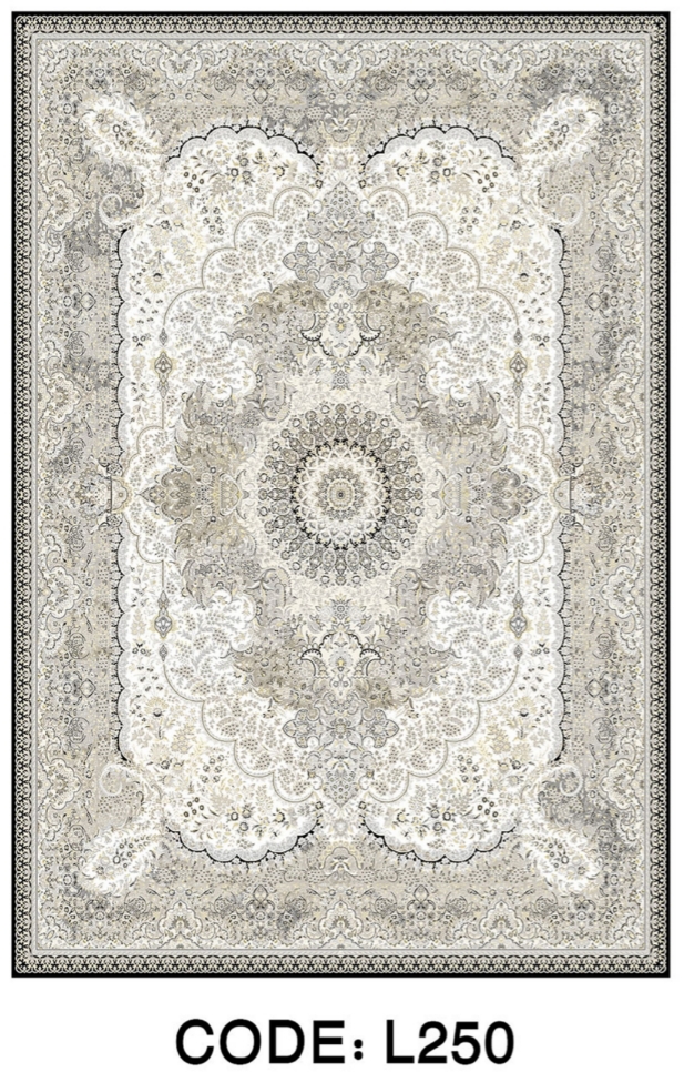 خرید ارزان فرشینه سنتی فرشینه آفتاب کد L250مخمل شانل ترک استپدار