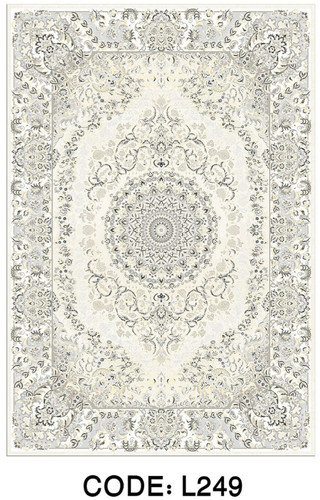 خرید ارزان فرشینه سنتی فرشینه آفتاب کد L249مخمل شانل ترک استپدار