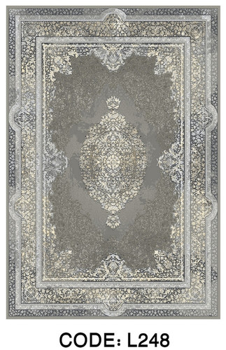 خرید ارزان فرشینه سنتی فرشینه آفتاب کد L248مخمل شانل ترک استپدار