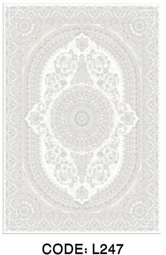 خرید ارزان فرشینه سنتی فرشینه آفتاب کد L247مخمل شانل ترک استپدار