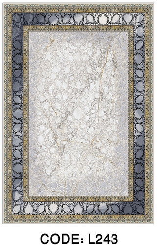 خرید ارزان فرشینه سنتی فرشینه آفتاب کد L243مخمل شانل ترک استپدار