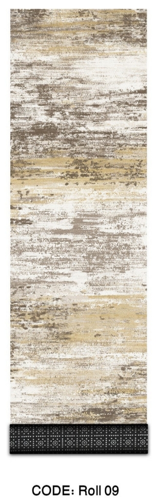 خرید ارزان فرش راهرو و کناره فرشینه آفتاب کدRoll09مخمل شانل ترک استپدار